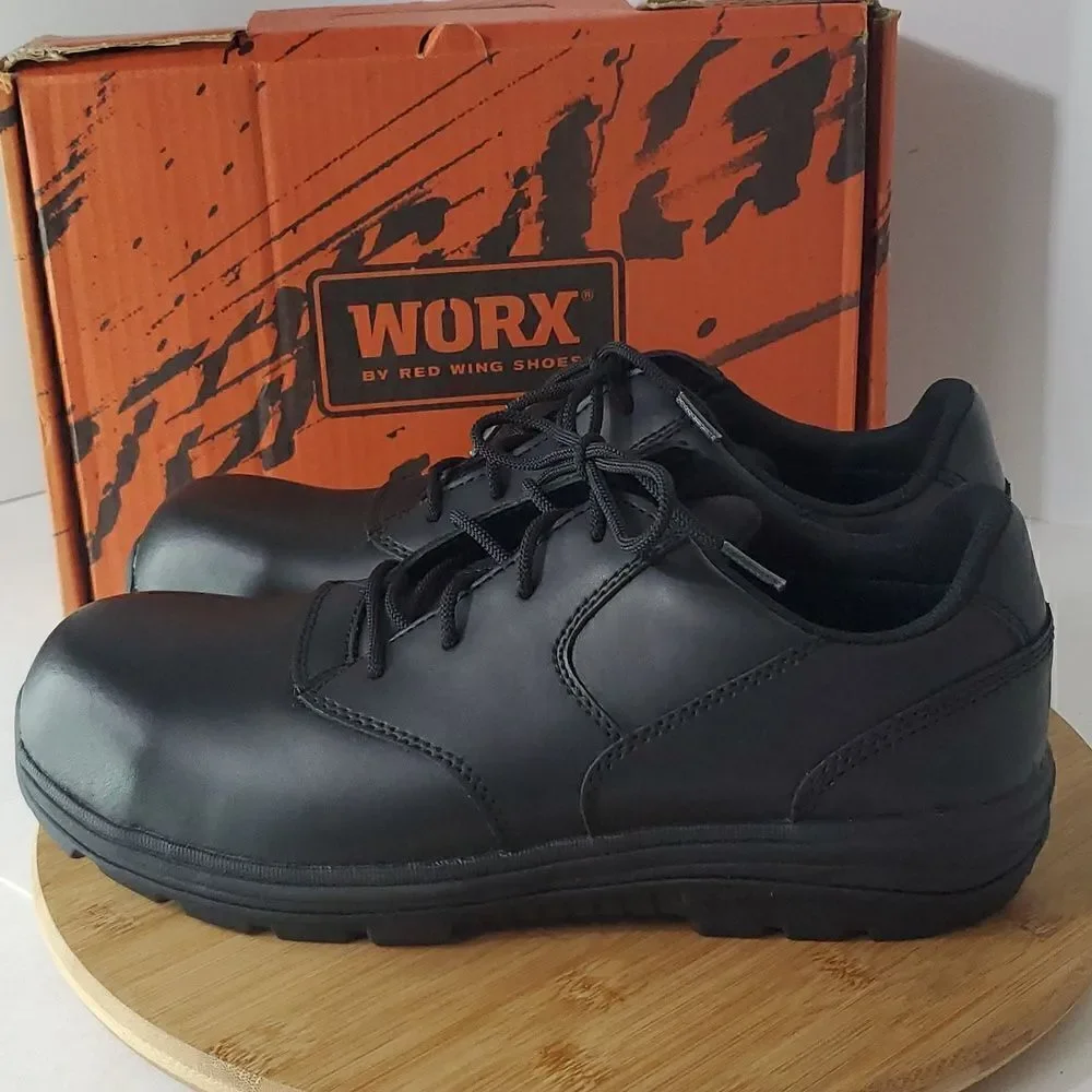 Worx by Red Wing Women's Shoes Slip Resistant Black Work Oxfords Size 12